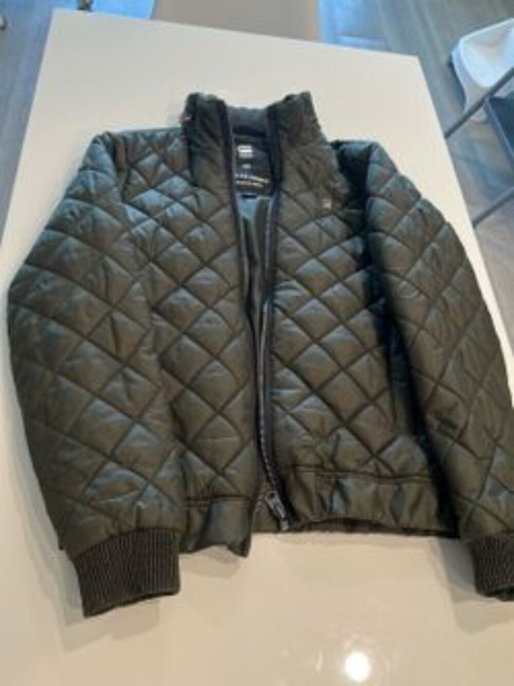G-Star Raw Olive green puffer jacket - XS